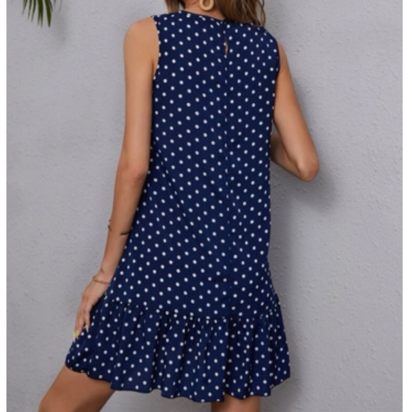 Boho polka dots ruffle hem dress - Picture 10 of 16